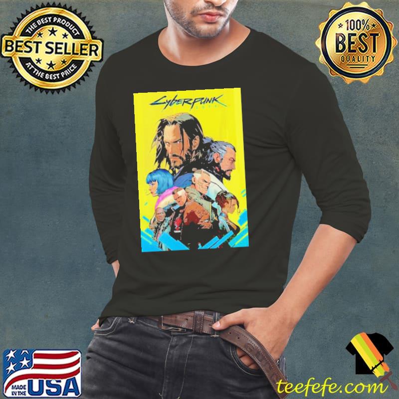 Cyberpunk 2077 Characters In Night City s Long Sleeve Tee Cyberpunk 2077 Characters In Night City s Long Sleeve Tee