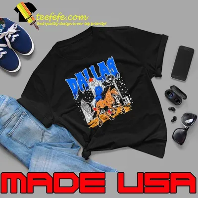 Dallas Mavericks Skeleton Basketball T-shirt