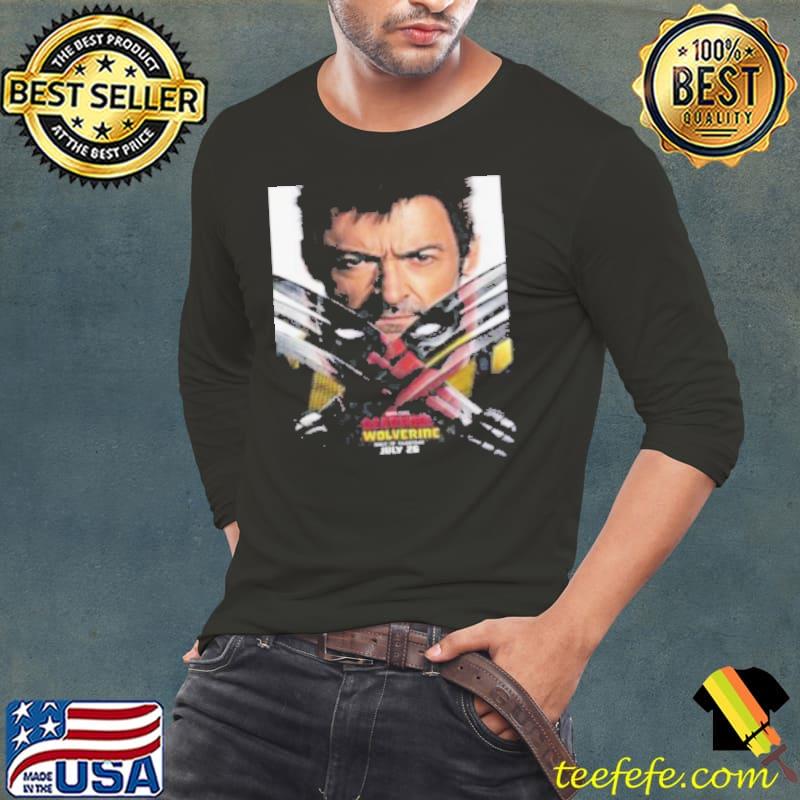 Deadpool and Wolverine New Poster Hugh Jackman And Ryan Reynolds In Theaters On July 26 2024 Shirt Long Sleeve Tee Deadpool and Wolverine New Poster Hugh Jackman And Ryan Reynolds In Theaters On July 26 2024 Shirt Long Sleeve Tee