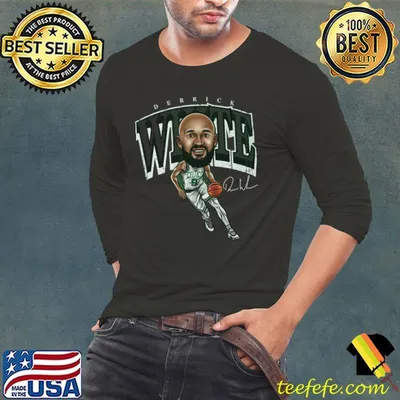 Derrick White Boston Cartoon American professional basketball player T-Shirt