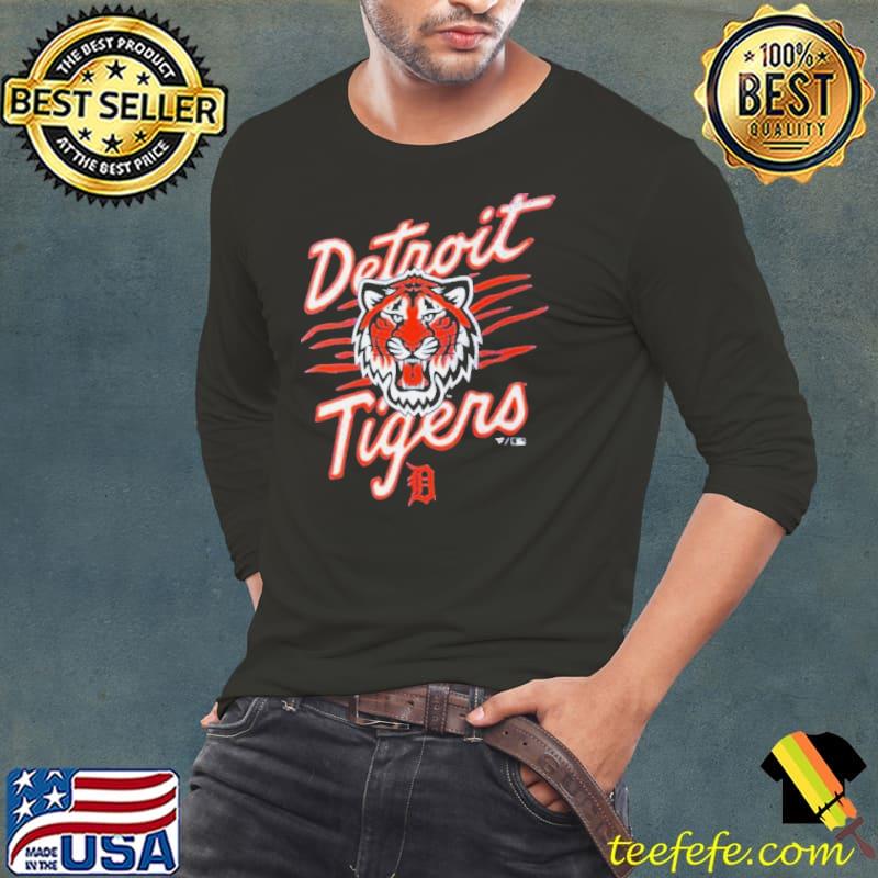 Detroit Tigers Tiger Illustration s Long Sleeve Tee Detroit Tigers Tiger Illustration s Long Sleeve Tee