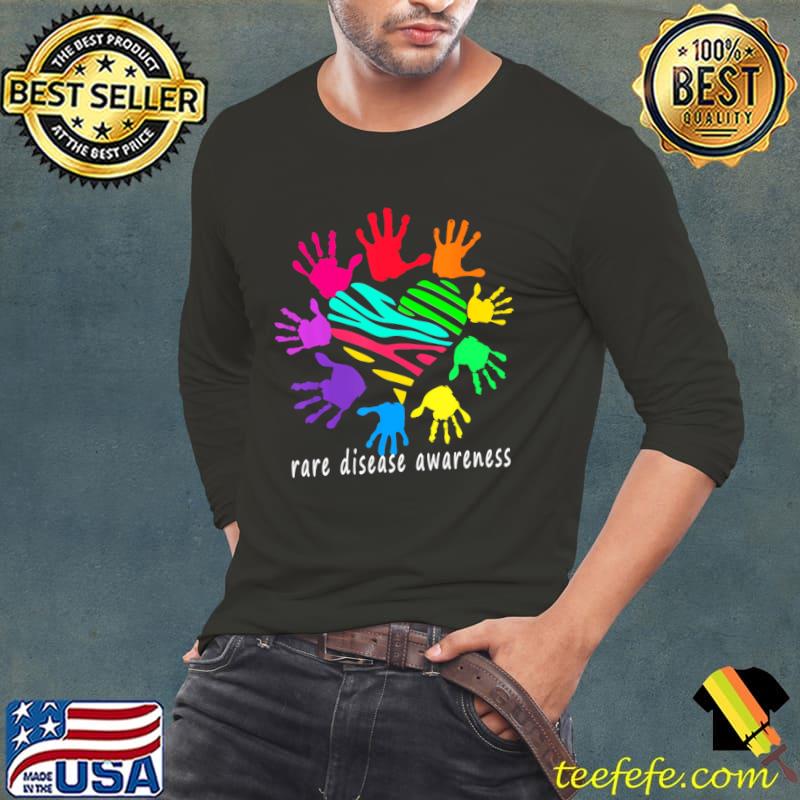 Disease Awareness Month Disease Day Hand Colors T-Shirt