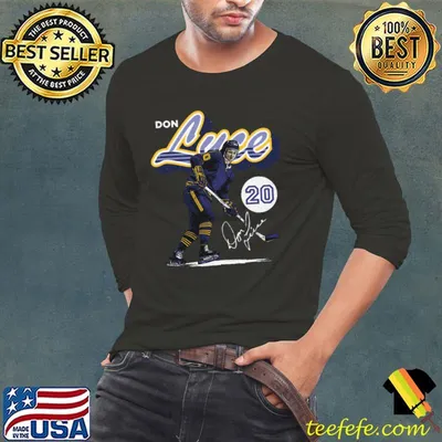 Don Luce Buffalo Canadian former professional ice hockey centre Retro Script T-Shirt