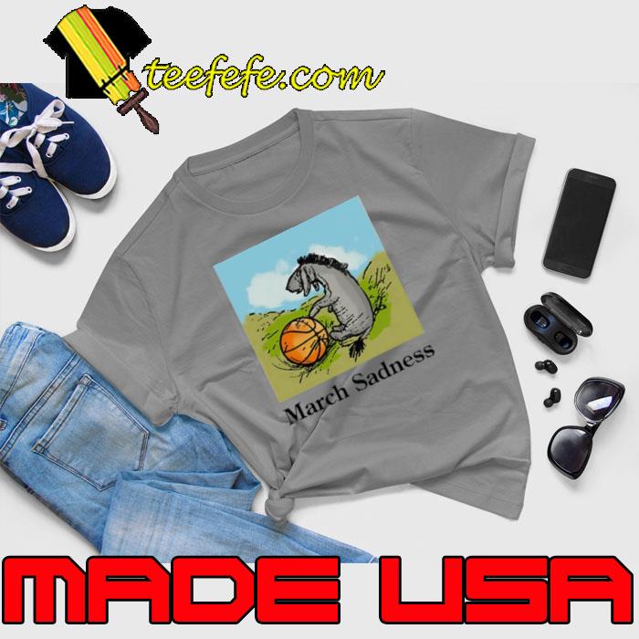Donkey march sadness basketball shirt