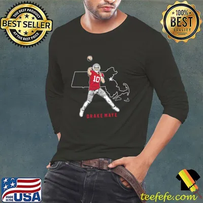 Drake Maye American football quarterback State Star T-Shirt