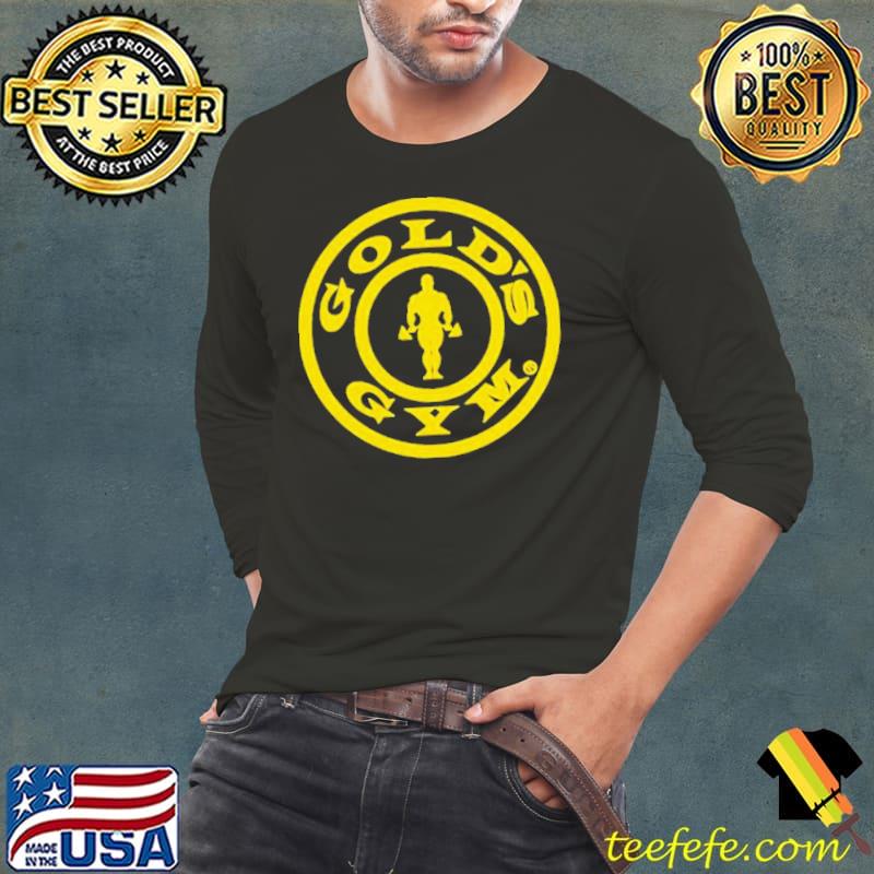 Drew McIntyre wearing gold’s gym logo s Long Sleeve Tee Drew McIntyre wearing gold’s gym logo s Long Sleeve Tee