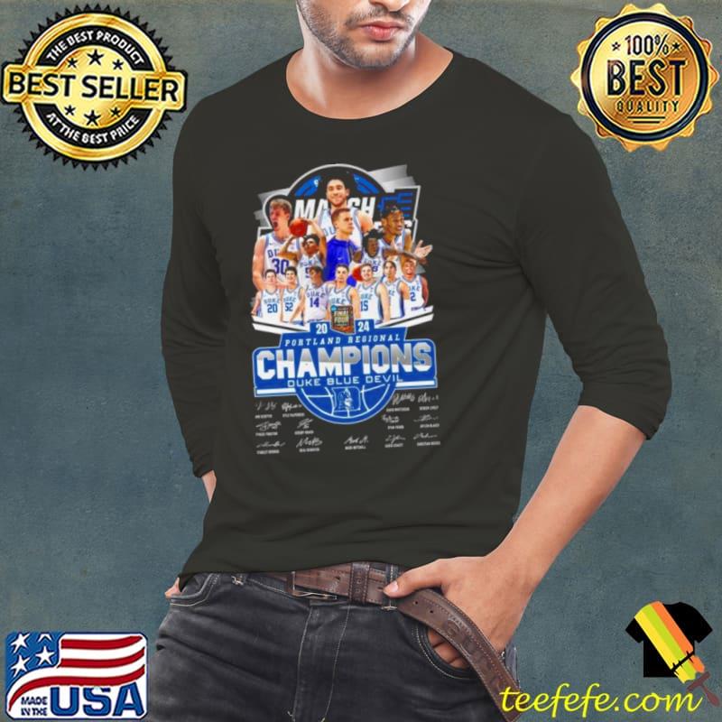 Duke Blue Devils 2024 Portland Regional Champions Signatures Shirt Long Sleeve Tee Duke Blue Devils 2024 Portland Regional Champions Signatures Shirt Long Sleeve Tee