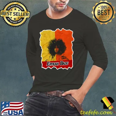 Erykah Badu American singer and songwriter Beuitful women black T-Shirt