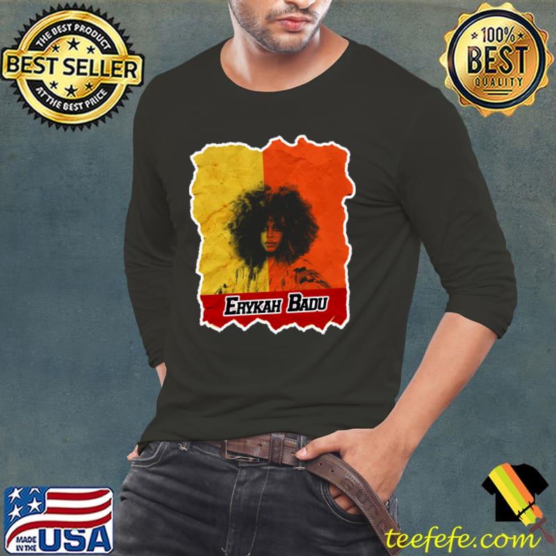 Erykah Badu American singer and songwriter Beuitful women black T-Shirt