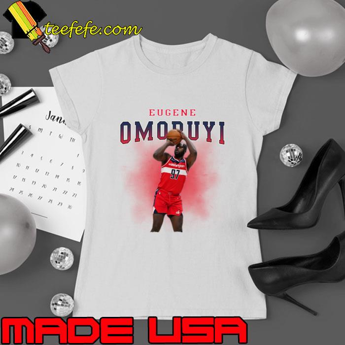 Eugene Omoruyi Nigerian-Canadian professional basketball player Washington Wizards T-Shirt Ladies tee Eugene Omoruyi Nigerian-Canadian professional basketball player Washington Wizards T-Shirt Ladies tee