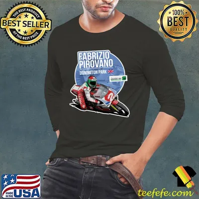 Fabrizio Pirovano 1989 Donington Park Italian professional motorcycle road racer T-Shirt