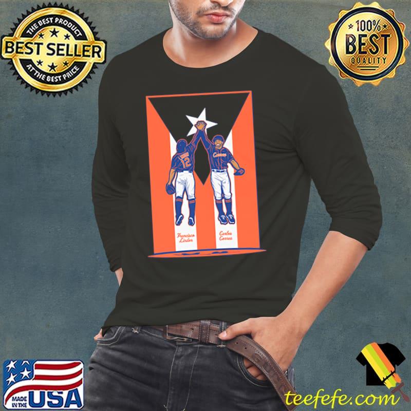 Francisco Lindor & Carlos Correa Puerto Rican Pride T-Shirt Francisco Lindor & Carlos Correa Puerto Rican Pride T-Shirt