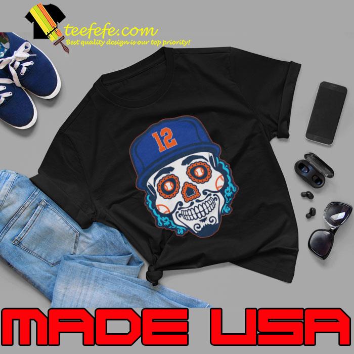 Francisco Lindor Sugar Skull Puerto Rican professional baseball shortstop T-Shirt Unisex Francisco Lindor Sugar Skull Puerto Rican professional baseball shortstop T-Shirt Unisex