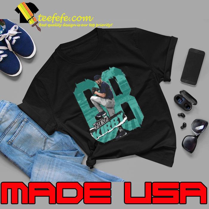 George Kirby American professional baseball pitcher Seattle Rough T-Shirt Unisex George Kirby American professional baseball pitcher Seattle Rough T-Shirt Unisex