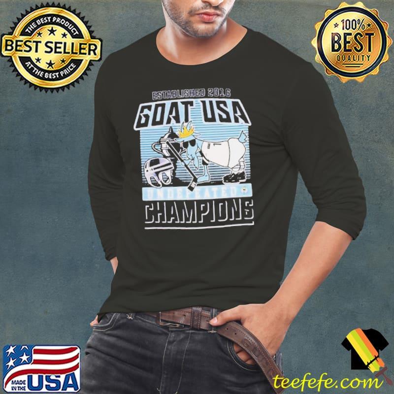 Goat Usa Undefeated Hockey Champions Shirt Long Sleeve Tee Goat Usa Undefeated Hockey Champions Shirt Long Sleeve Tee