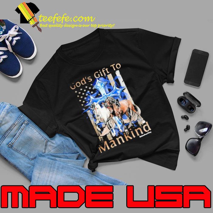 God's Gift To Manking Horse American Flag Cross s Unisex God's Gift To Manking Horse American Flag Cross s Unisex
