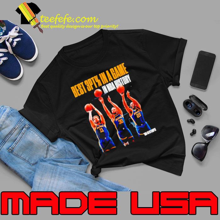Golden State Warriors best 3pt % in a game in NBA history shirt