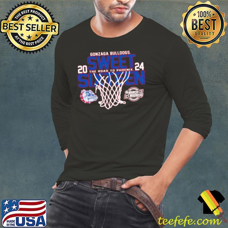 Gonzaga Bulldogs 2024 Men’s Basketball Sweet 16 the road to Phoenix shirt