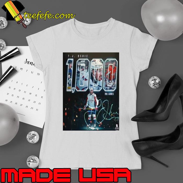 Honor T J Oshie 1k Games Washington Capitals TJ1k NHL Shirt Ladies tee Honor T J Oshie 1k Games Washington Capitals TJ1k NHL Shirt Ladies tee