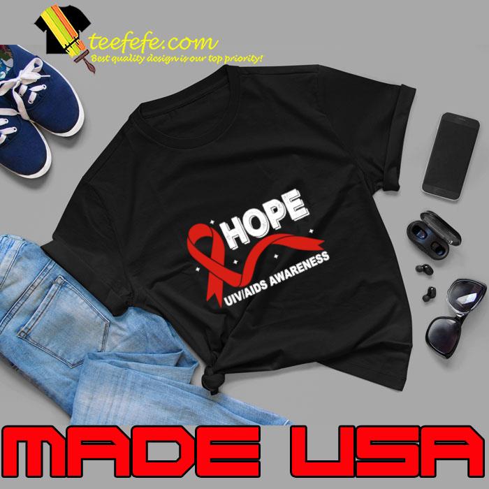 Hope World Aids Day Costume Aids Hope HIVAIDS Awareness T-Shirt Unisex Hope World Aids Day Costume Aids Hope HIVAIDS Awareness T-Shirt Unisex