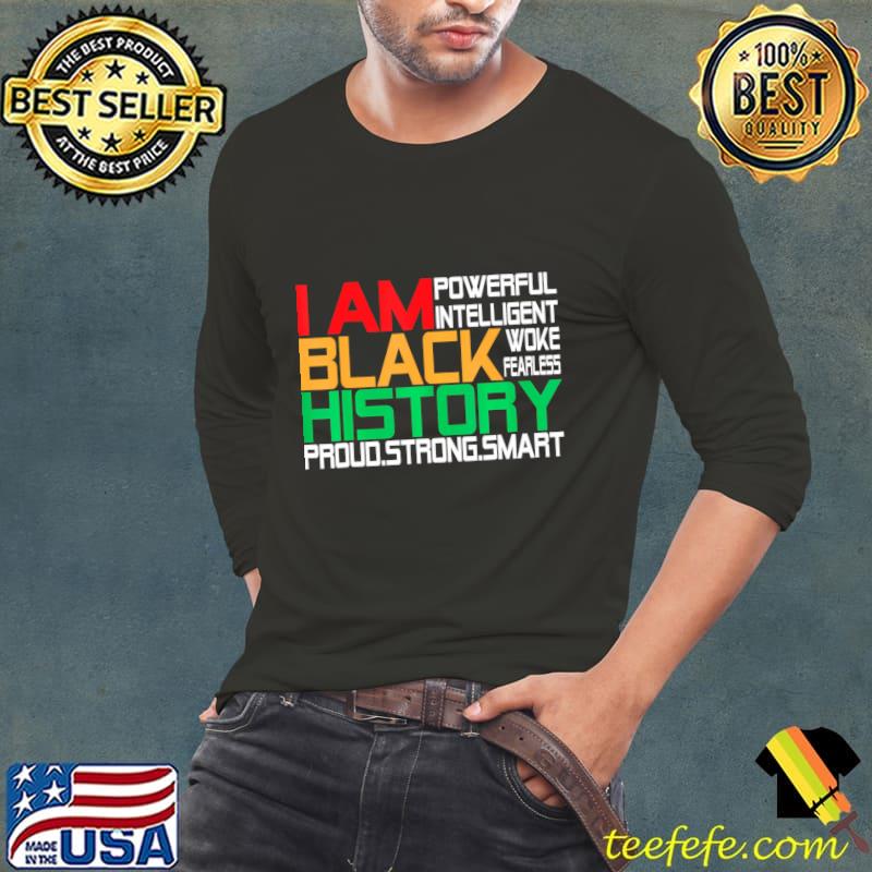 I Am Black History Patriotic American African T-Shirt