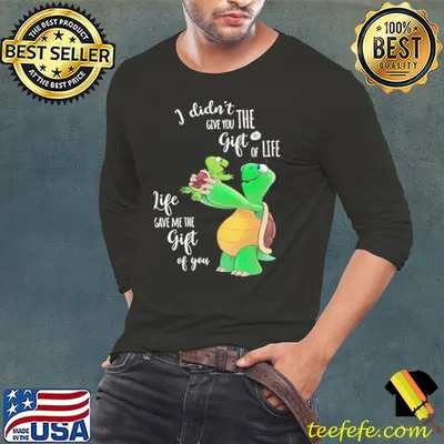 I Didn't Give You Life gave Me The Gift Of You Turtle shirt