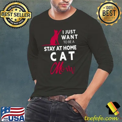 I just want to be a stay at home cat mom T-Shirt