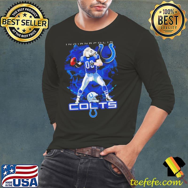 Indianapolis Colts Mascot On Fire NFL Shirt Long Sleeve Tee Indianapolis Colts Mascot On Fire NFL Shirt Long Sleeve Tee