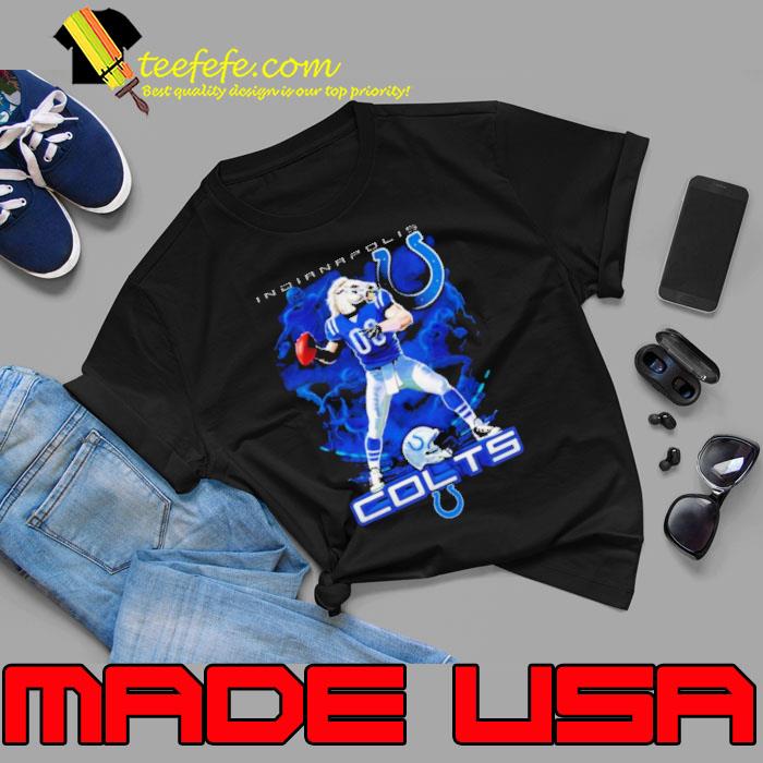 Indianapolis Colts Mascot On Fire NFL Shirt