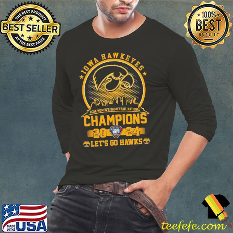 Iowa Hawkeyes Ncaa Women’s Basketball National Champions 2024 s Long Sleeve Tee Iowa Hawkeyes Ncaa Women’s Basketball National Champions 2024 s Long Sleeve Tee