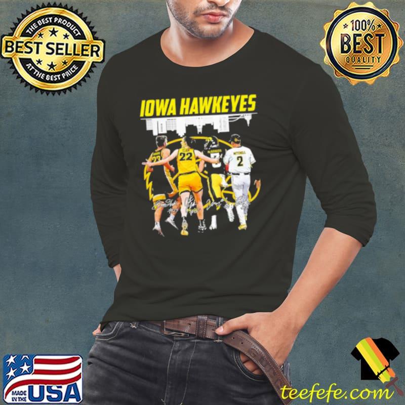 Iowa hawkeyes sport team krikke clark mcnamara and mitchell signatures Shirt Long Sleeve Tee Iowa hawkeyes sport team krikke clark mcnamara and mitchell signatures Shirt Long Sleeve Tee