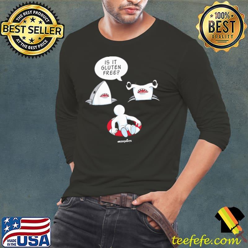 Is It Gluten Free Shark Celiac Disease Awareness s Long Sleeve Tee Is It Gluten Free Shark Celiac Disease Awareness s Long Sleeve Tee