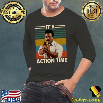 It's Action time Carl Weathers Vintage T-Shirt