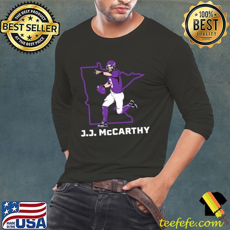 J.J. McCarthy American football quarterback State Star T-Shirt J.J. McCarthy American football quarterback State Star T-Shirt