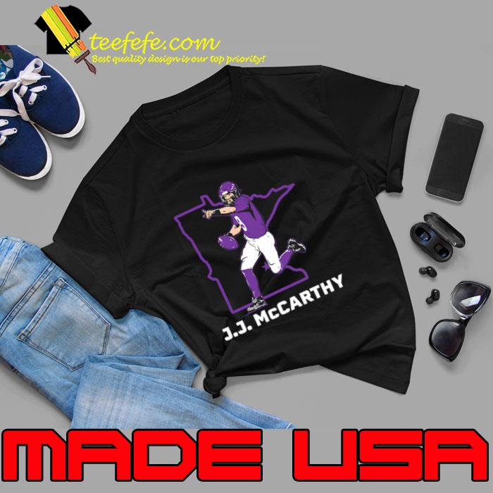 J.J. McCarthy American football quarterback State Star T-Shirt Unisex J.J. McCarthy American football quarterback State Star T-Shirt Unisex