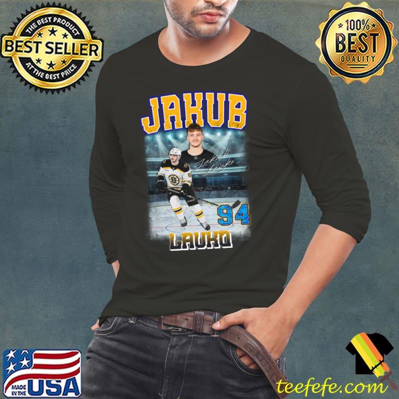 Jakub Lauko Czech ice hockey center for the Boston Bruins T-Shirt