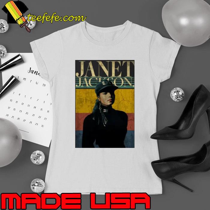 Janet Jackson 80s Vintage American singer songwriter actress and dancer T-Shirt