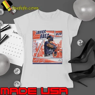 Javier Baez Detroit Comic Puerto Rican professional baseball shortstop T-Shirt