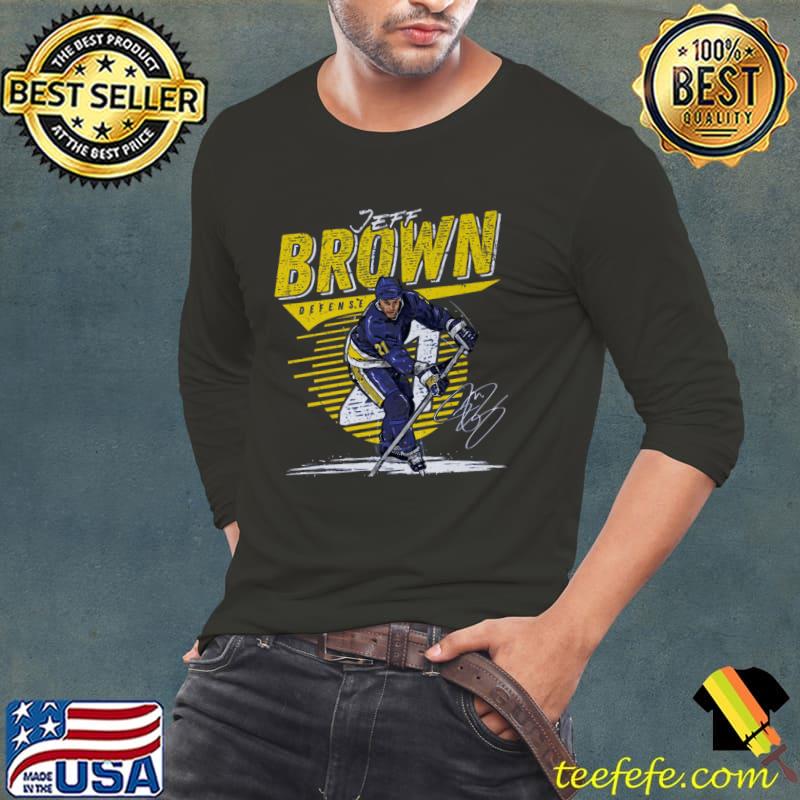 Jeff Brown Canadian former professional ice hockey St. Louis Comet T-Shirt Long Sleeve Tee Jeff Brown Canadian former professional ice hockey St. Louis Comet T-Shirt Long Sleeve Tee