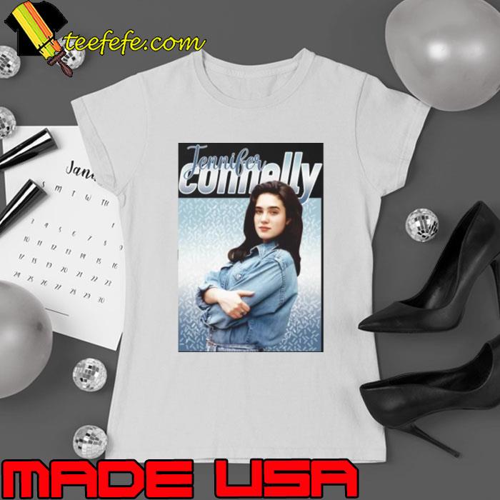 Jennifer Connelly American Actress 80s Blue Vintage T-Shirt