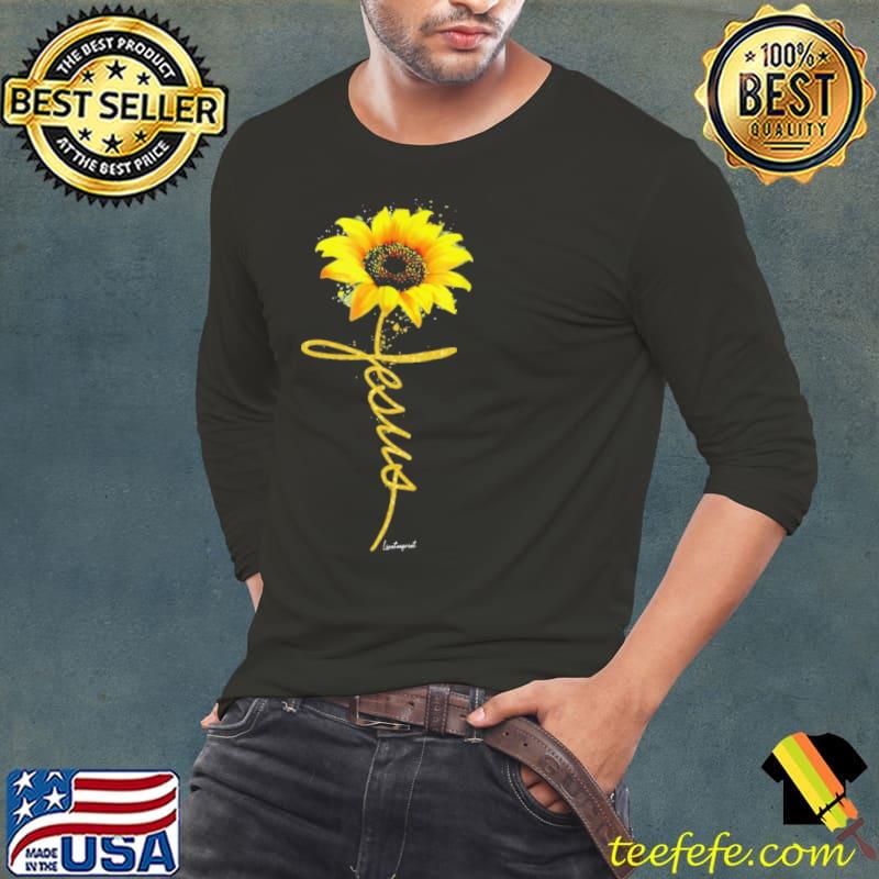 Jesus sunflower christain s Long Sleeve Tee Jesus sunflower christain s Long Sleeve Tee