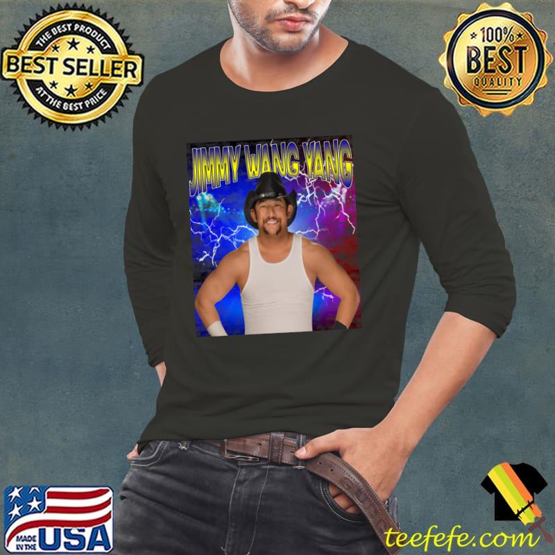 JIMMY WANG YANG Asian-American cowboy and redneck T-Shirt Long Sleeve Tee JIMMY WANG YANG Asian-American cowboy and redneck T-Shirt Long Sleeve Tee