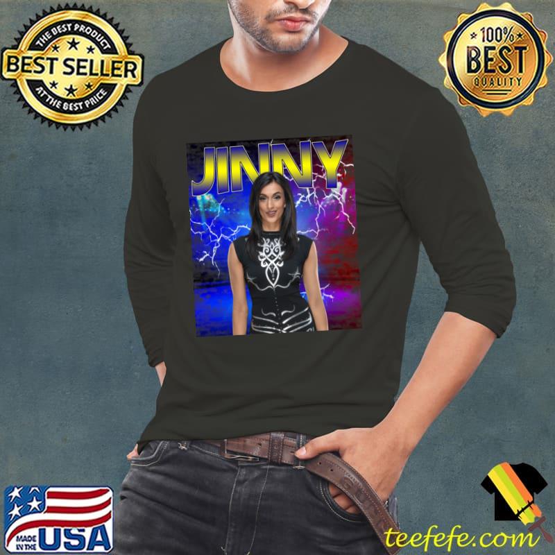 JINNY English retired professional wrestler T-Shirt Long Sleeve Tee JINNY English retired professional wrestler T-Shirt Long Sleeve Tee