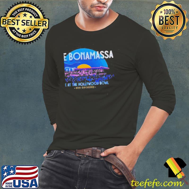 Joe Bonamassa Live At The Hollywood Bowl Guitar Shirt Long Sleeve Tee Joe Bonamassa Live At The Hollywood Bowl Guitar Shirt Long Sleeve Tee