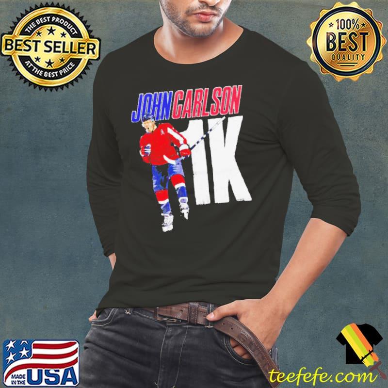 John Carlson Washington Capitals 1000 Games Shirt Long Sleeve Tee John Carlson Washington Capitals 1000 Games Shirt Long Sleeve Tee