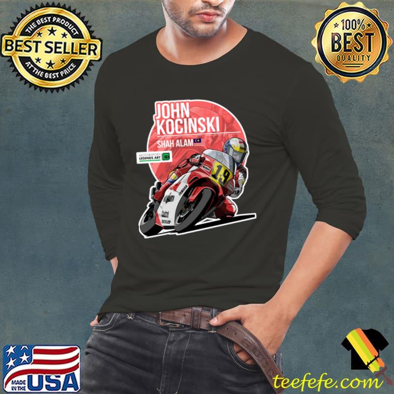 John Kocinski 1991 Shah Alam American Grand Prix motorcycle road racer T-Shirt