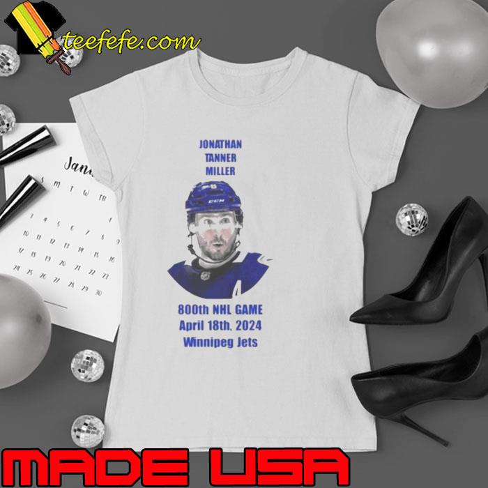 Jonathan Tanner Miller 800Th Game Shirt Ladies tee Jonathan Tanner Miller 800Th Game Shirt Ladies tee
