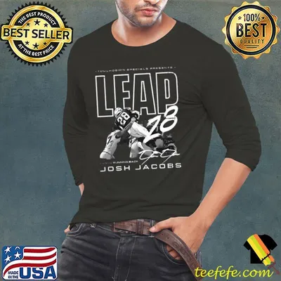 Josh Jacobs Las Vegas Touchdown Leap T-Shirt