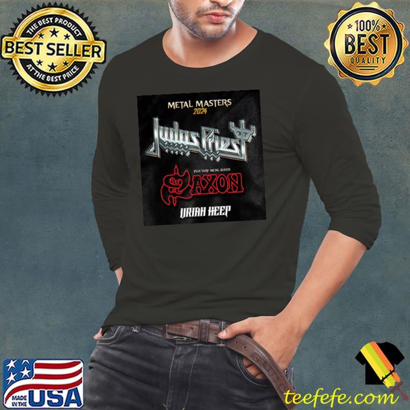 Judas Priest Uk Tour 2024 With Saxon And Uriah Heep Shirt