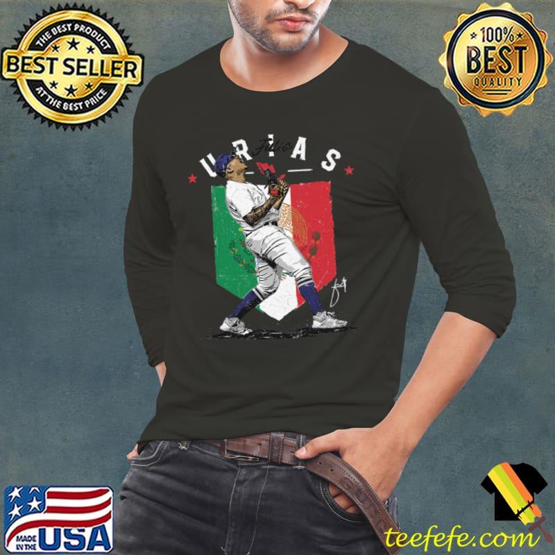 Julio Urias Los Angeles D Mexican Flag T-Shirt Long Sleeve Tee Julio Urias Los Angeles D Mexican Flag T-Shirt Long Sleeve Tee